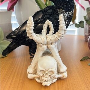 Skeleton Candle Holder or Jewelry stand NIB